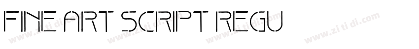 Fine Art Script Regu字体转换